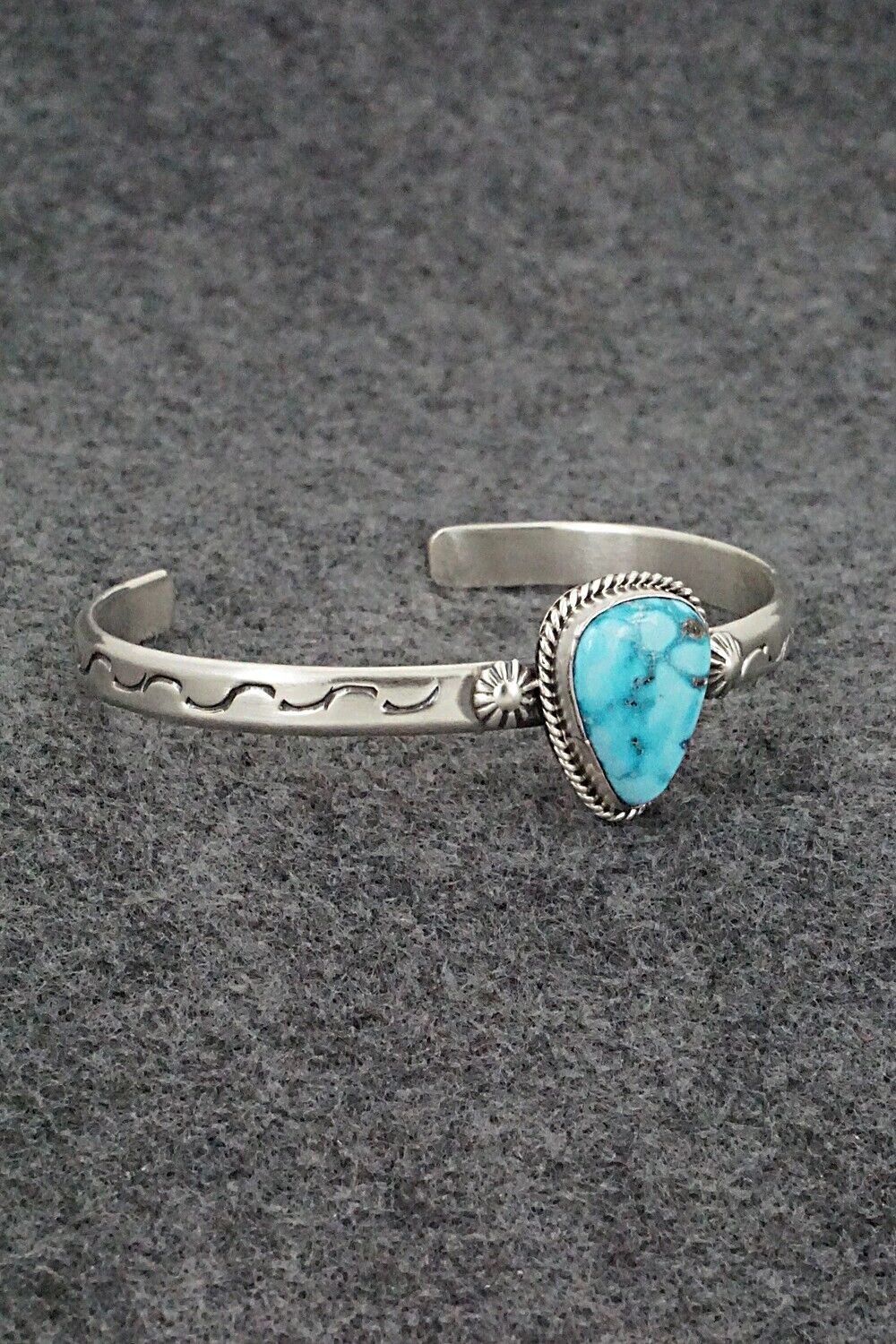 Turquoise & Sterling Silver Bracelet - Samuel Yellowhair