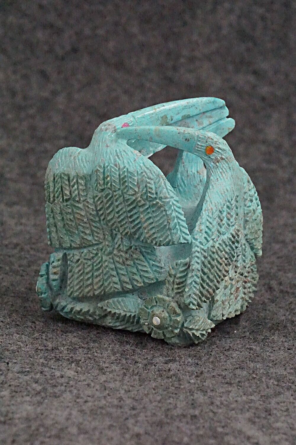 Toucans Zuni Fetish Carving - Destry Siutza