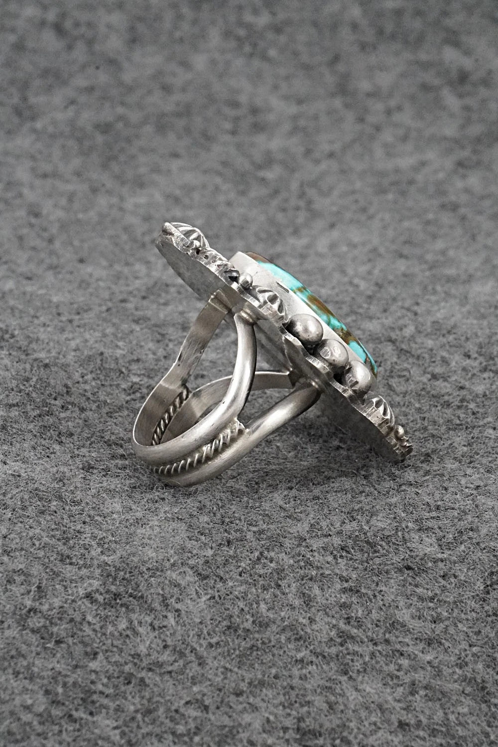 Turquoise & Sterling Silver Ring - Rosita Calladitto - Size 9