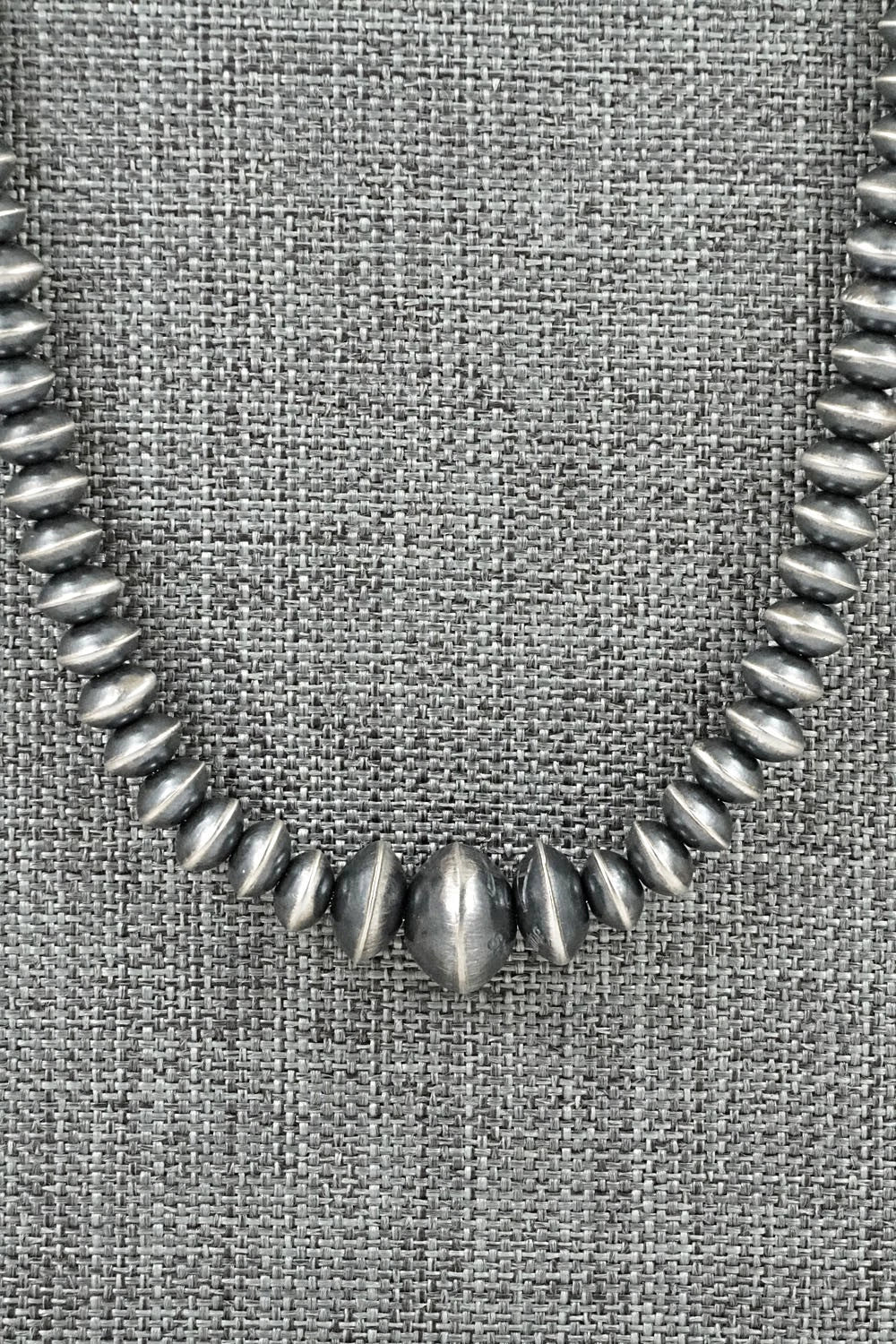 Sterling Silver Navajo Pearl Necklace 26" - Austin Haley