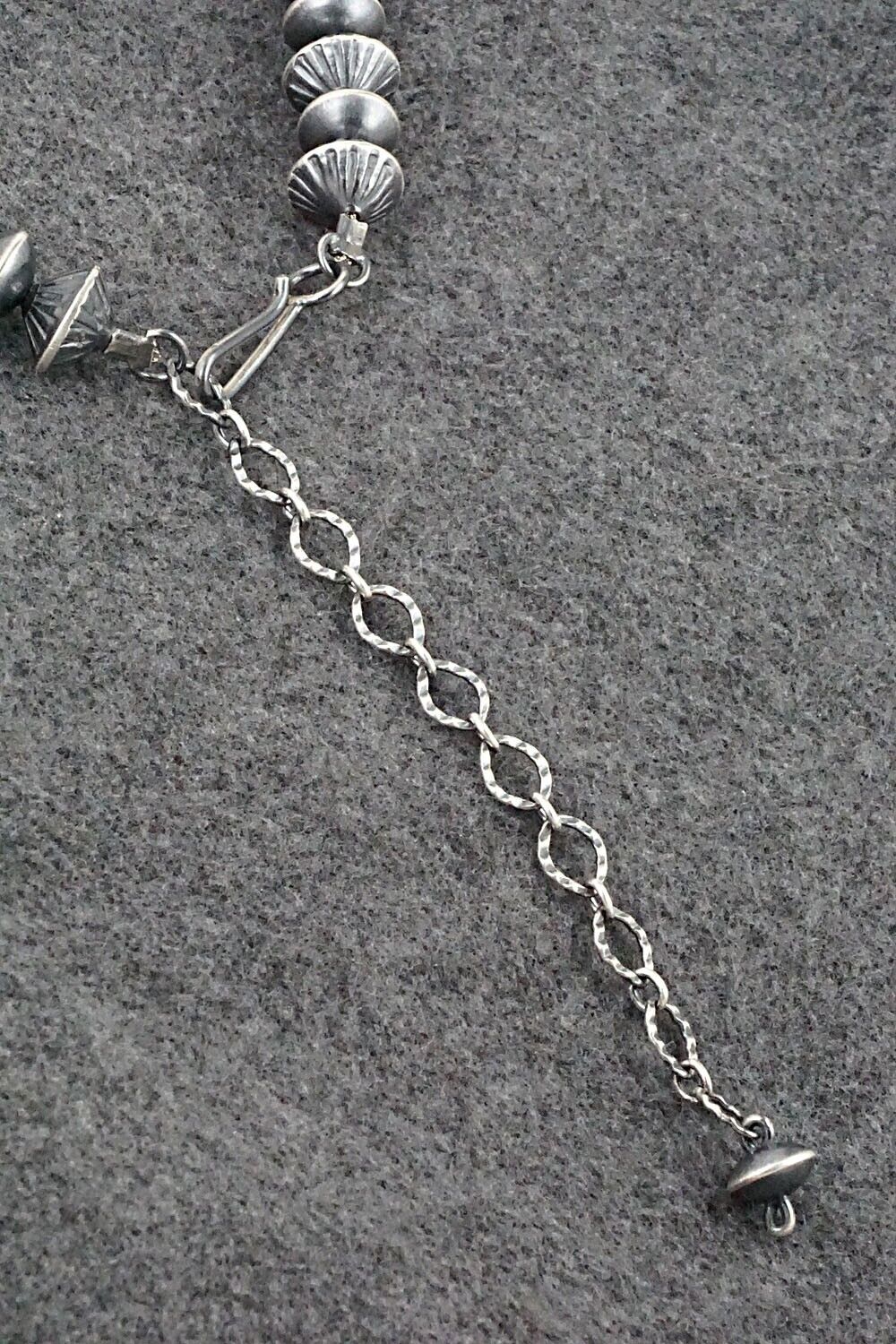 Sterling Silver Navajo Pearl Necklace 20" - Preston Haley