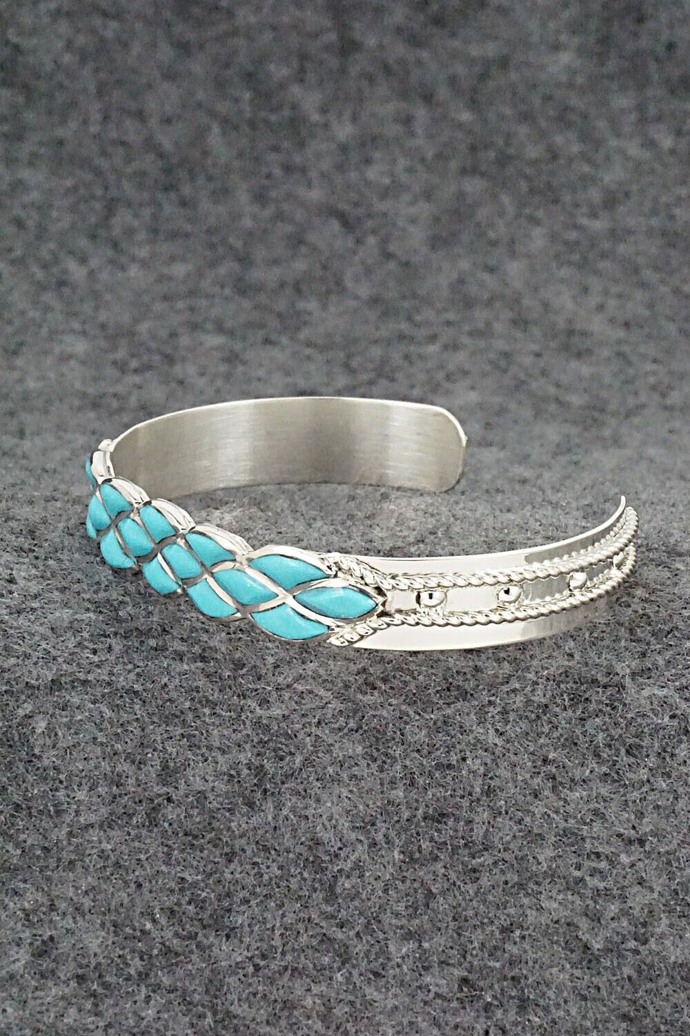 Turquoise & Sterling Silver Bracelet - Derrick & Lorelia Chavez