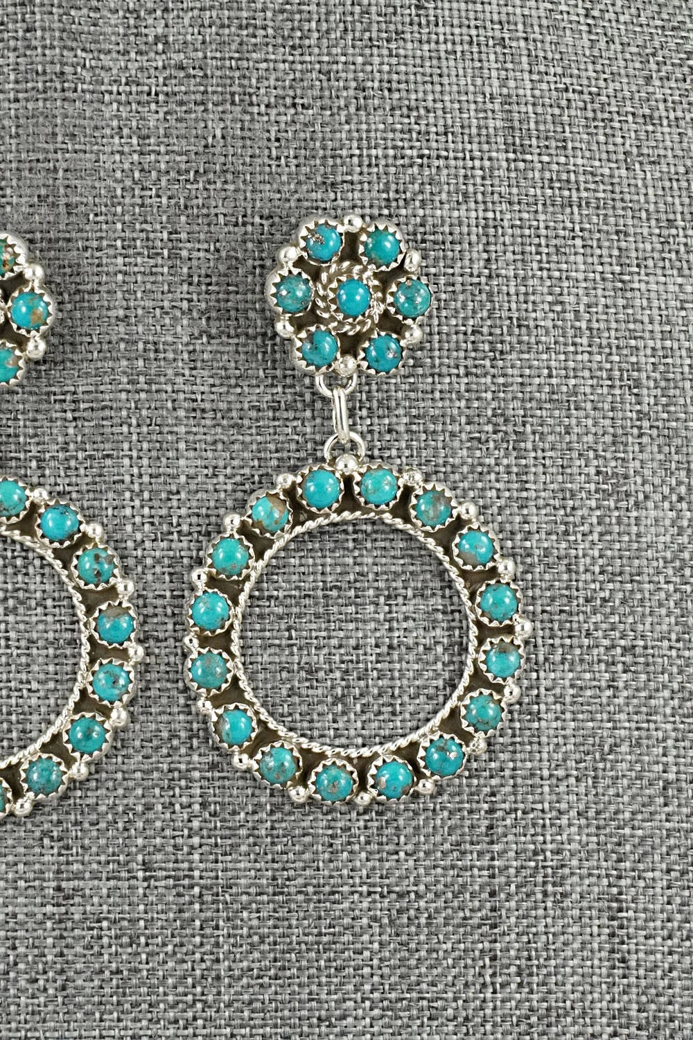 Turquoise & Sterling Silver Earrings - Aaron Davis