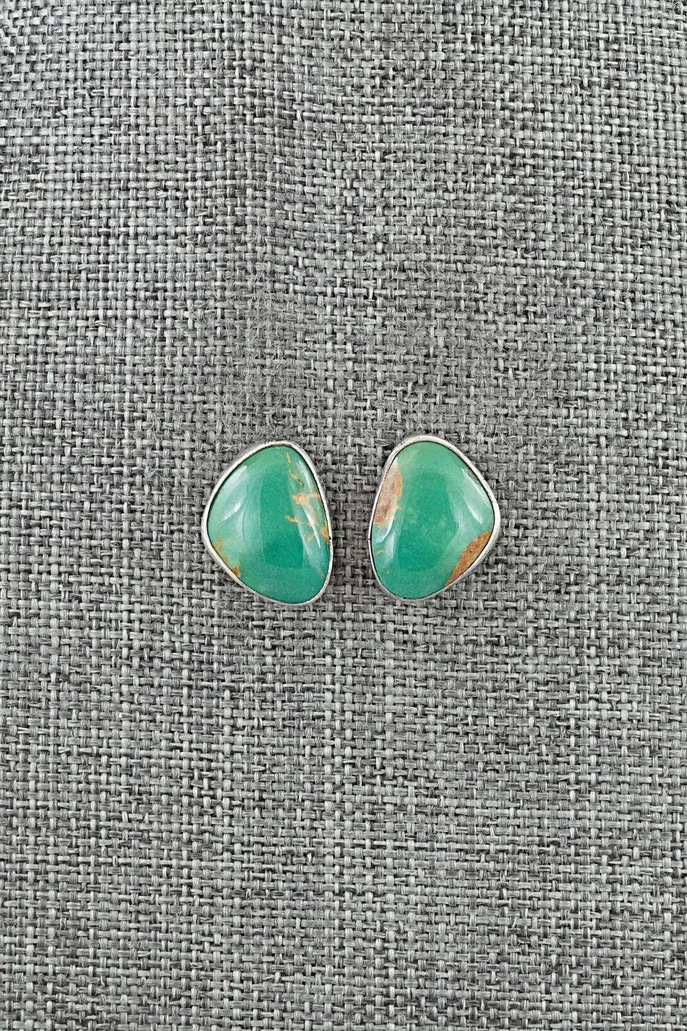 Turquoise & Sterling Silver Earrings - Rosemary Saunders