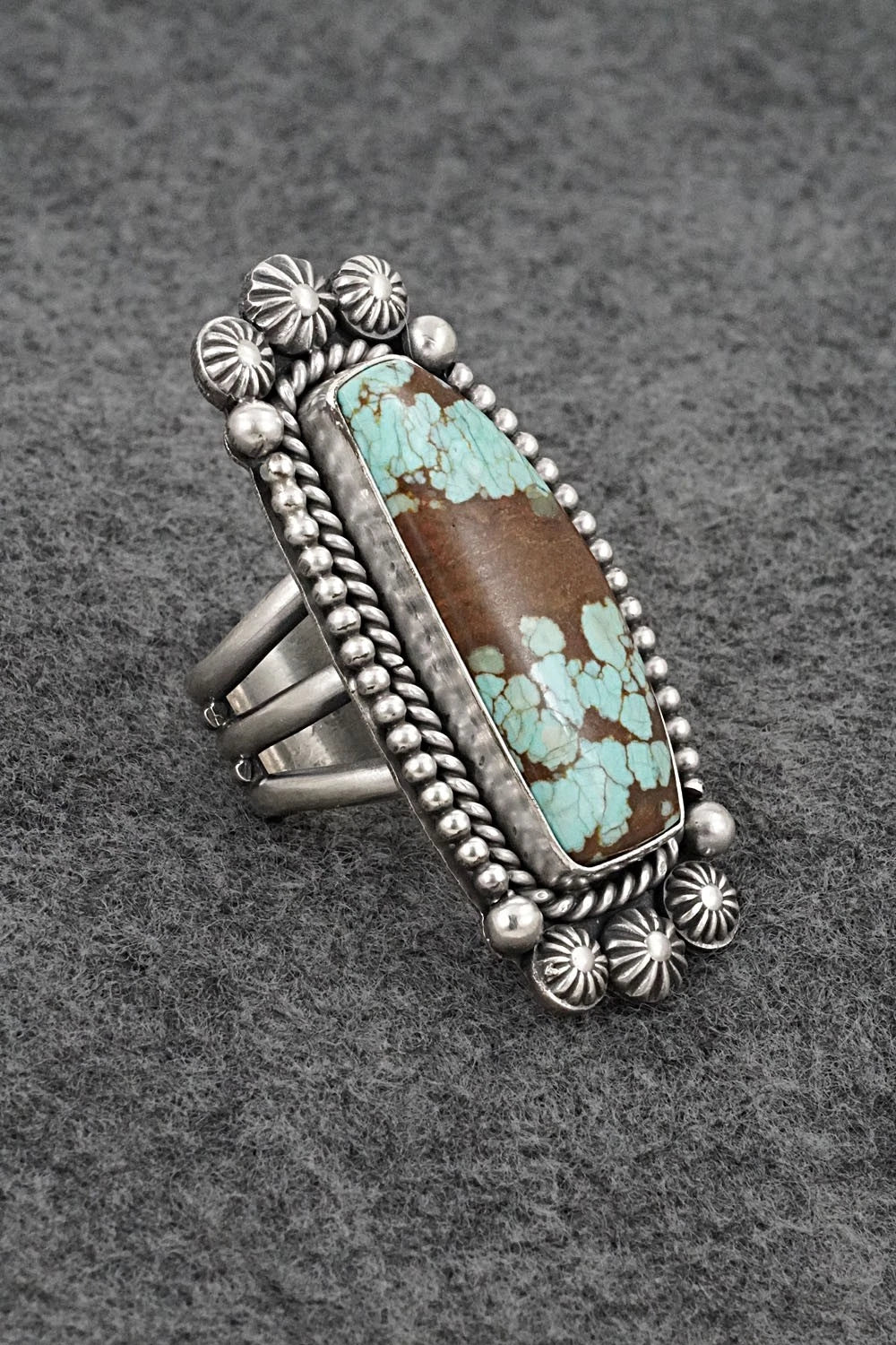 Turquoise & Sterling Silver Ring - Michael Calladitto - Size 9