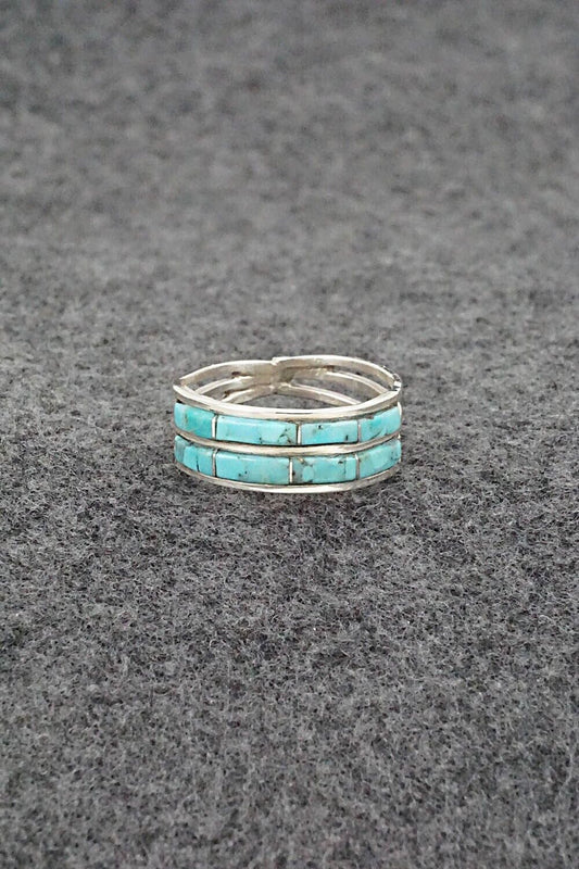 Turquoise & Sterling Silver Ring - Debbie Livingston - Size 9.25