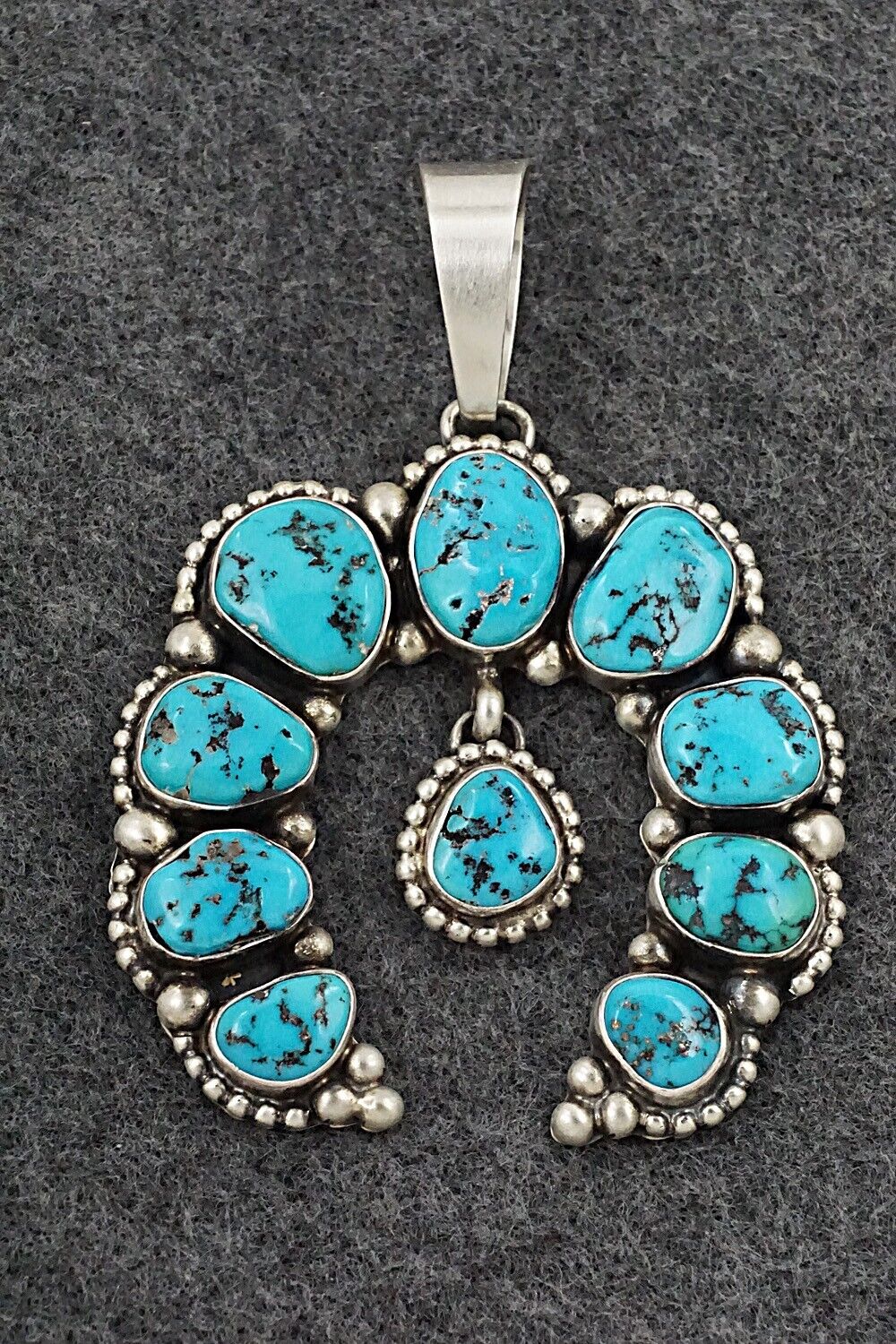 Turquoise & Sterling Silver Pendant - Kathleen Livingston