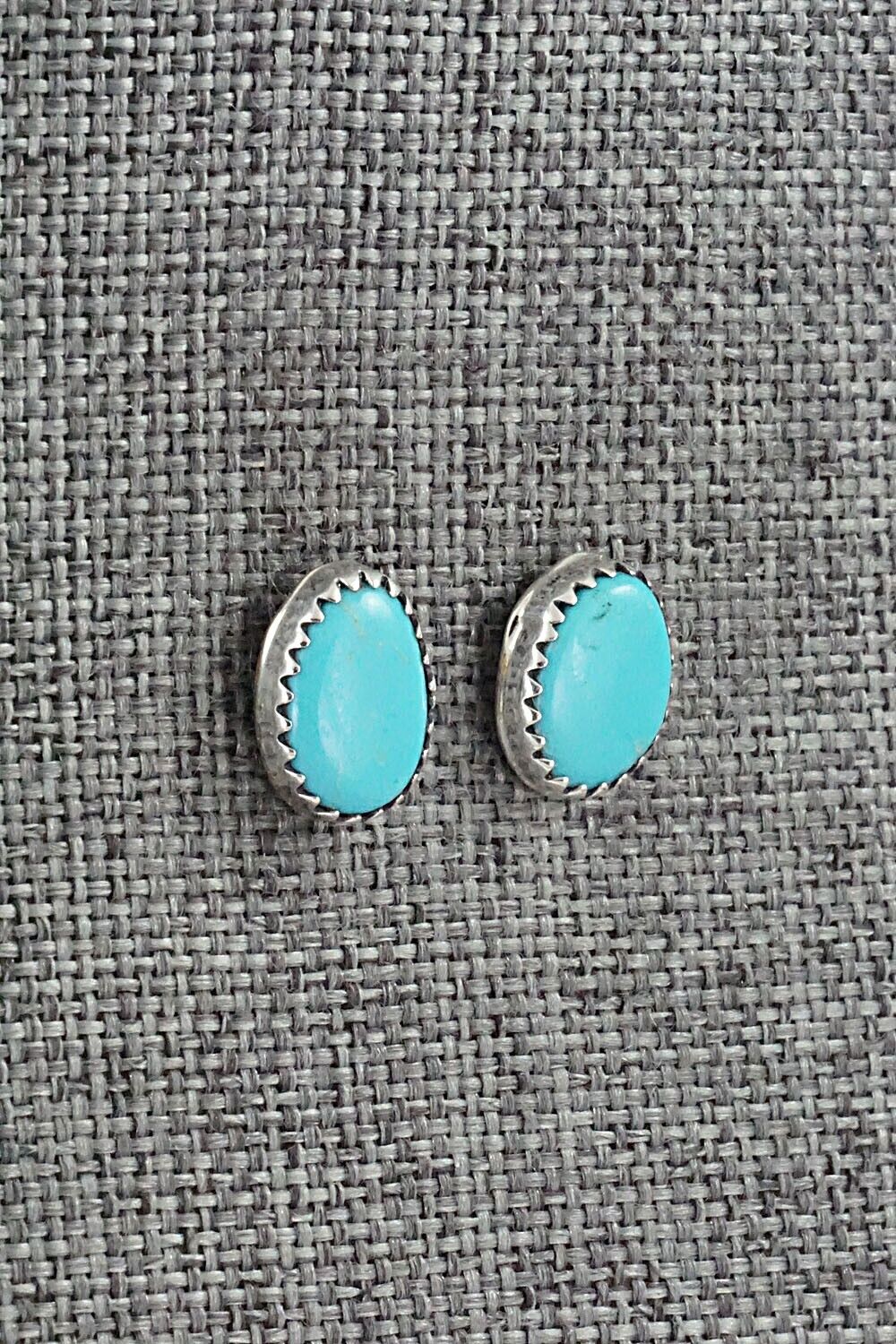 Turquoise & Sterling Silver Earrings - Annie Spencer