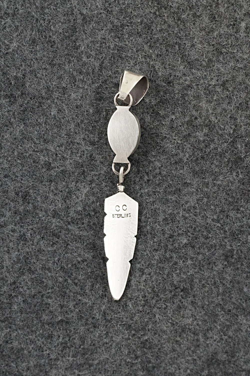 Turquoise & Sterling Silver Pendant - Chris Charley
