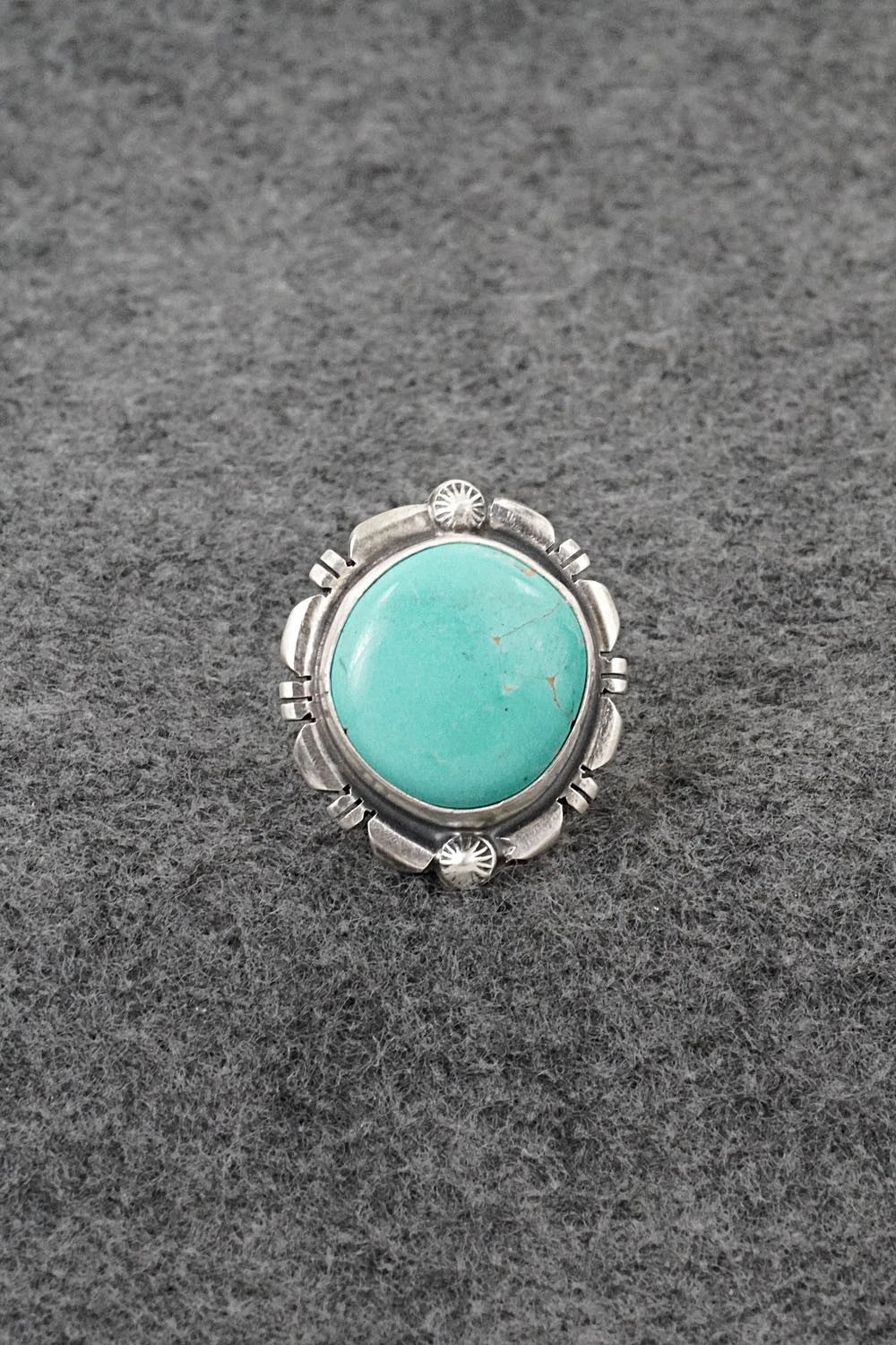 Turquoise & Sterling Silver Ring - Thomas Francisco - Size 6