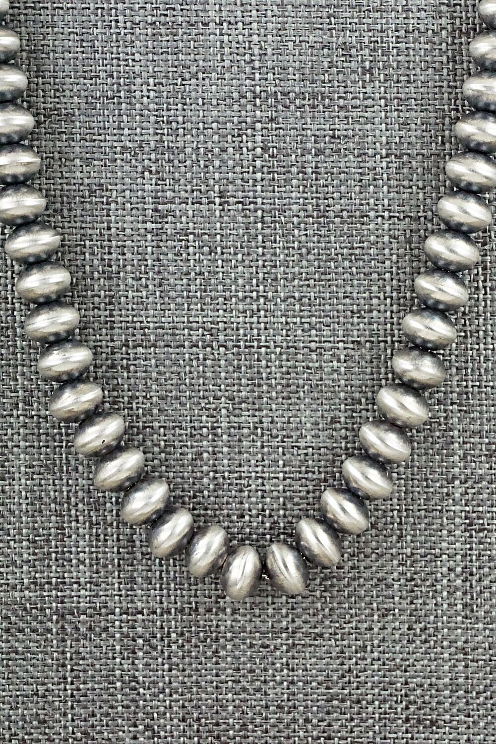 Sterling Silver Navajo Pearl Necklace - Dorinda Mariano