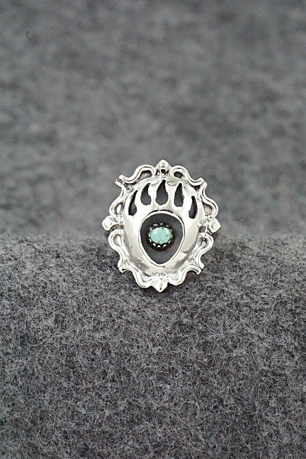 Turquoise & Sterling Silver Ring - Betty Hawthorne - Size 6.25