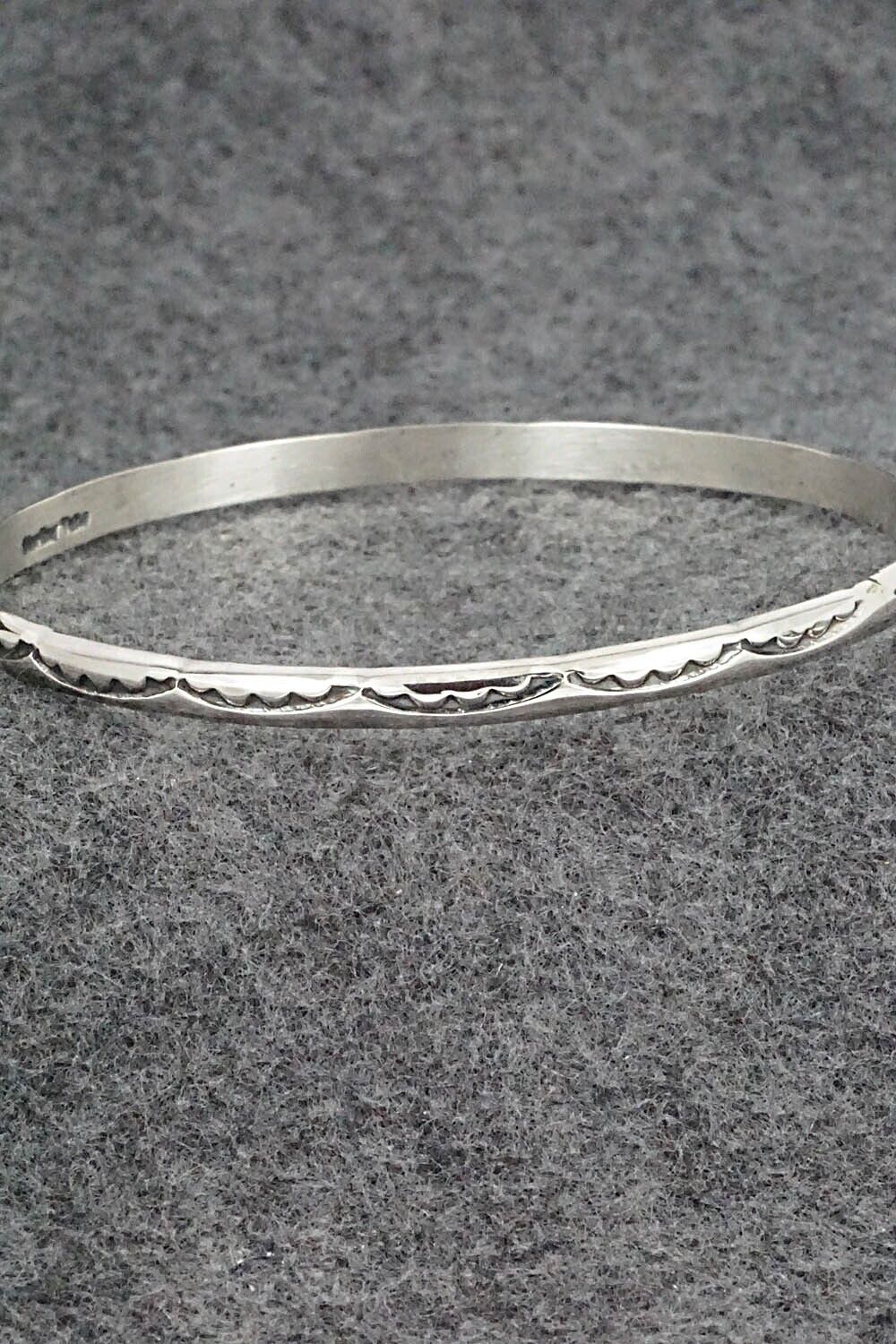 Sterling Silver Bangle Bracelet - Elaine Tahe