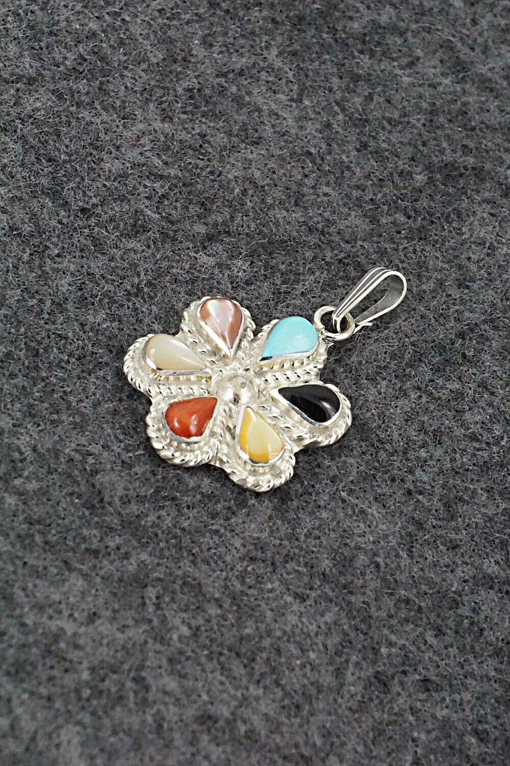 Multi-Stone & Sterling Silver Pendant - Gina Dosedo