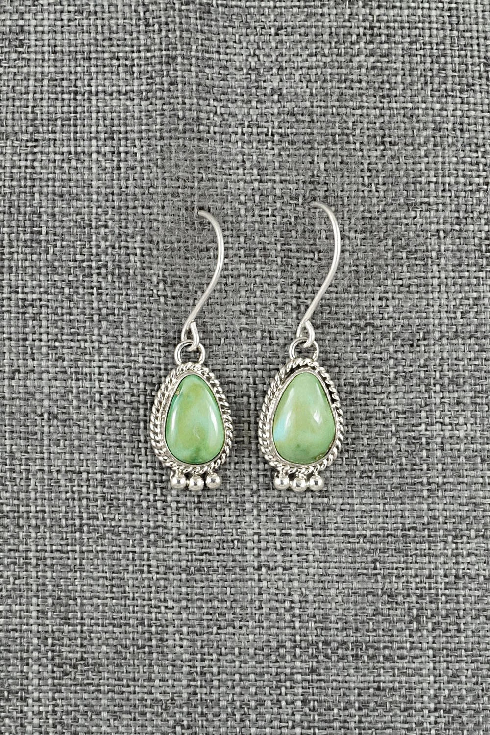 Turquoise & Sterling Silver Earrings - Eugene Gruber