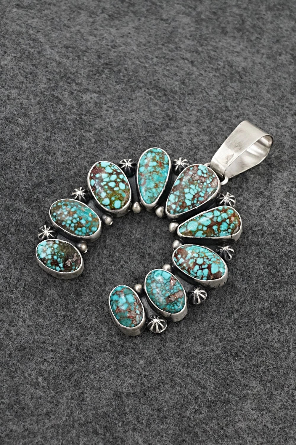Turquoise & Sterling Silver Pendant - Paul Livingston