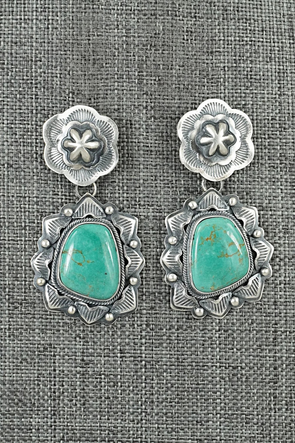 Turquoise & Sterling Silver Earrings - Randy Boyd
