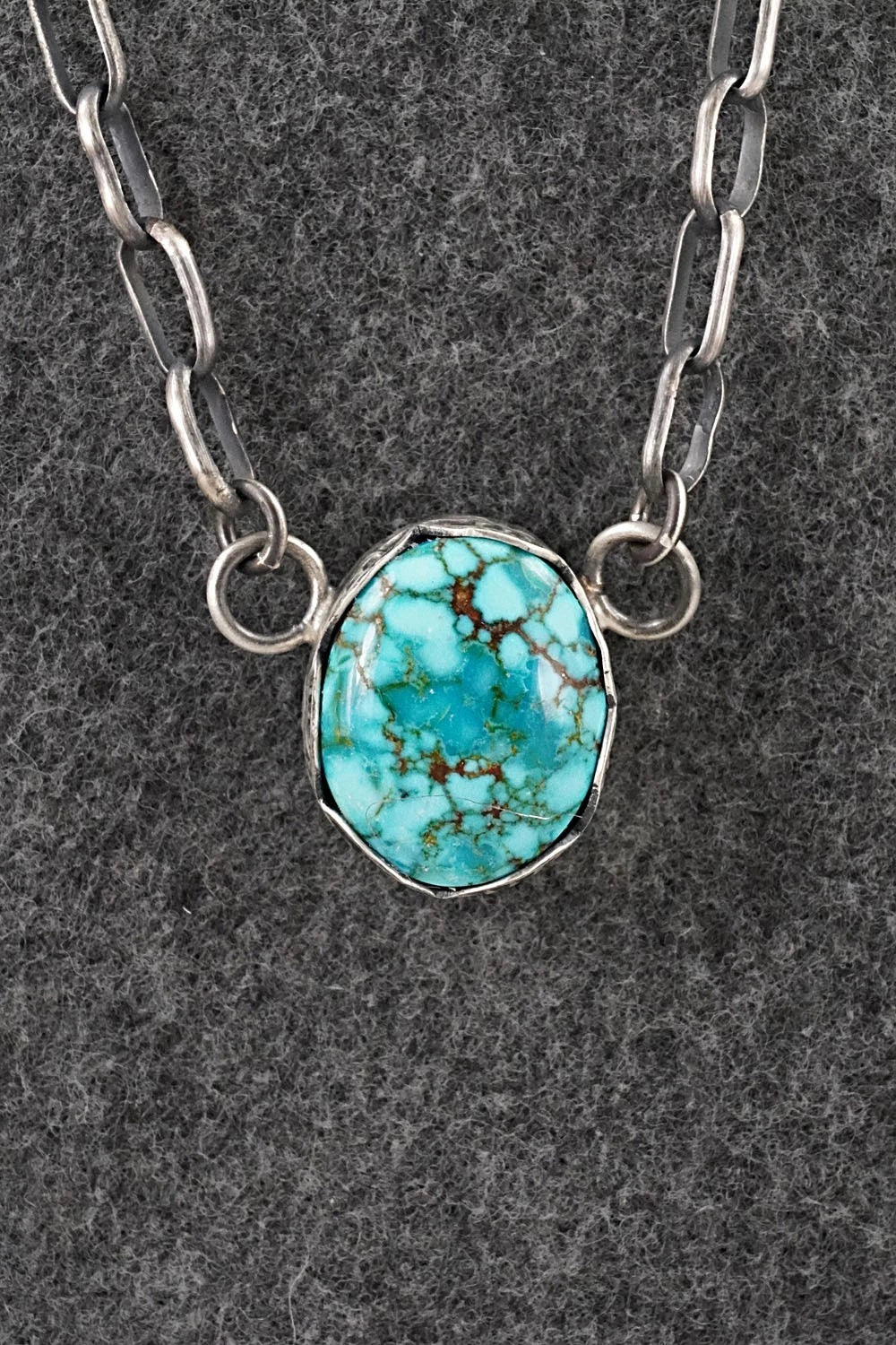 Turquoise & Sterling Silver Necklace - Paul Livingston