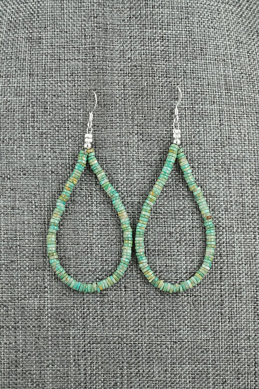 Turquoise & Sterling Silver Earrings - Doreen Jake