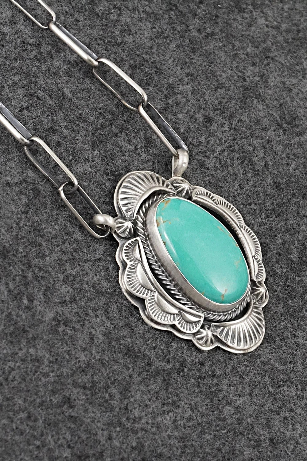 Turquoise & Sterling Silver Necklace - Randy Boyd