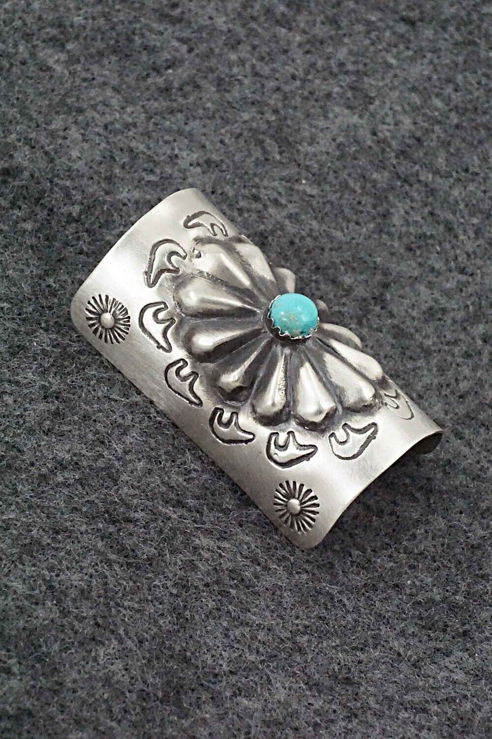 Turquoise & Sterling Silver Hair Pin - Arlene Soce