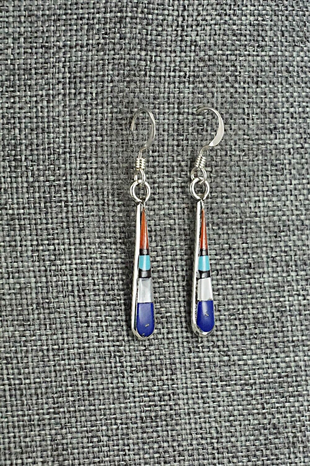 Multi-Stone & Sterling Silver Earrings - Stanford Etsate