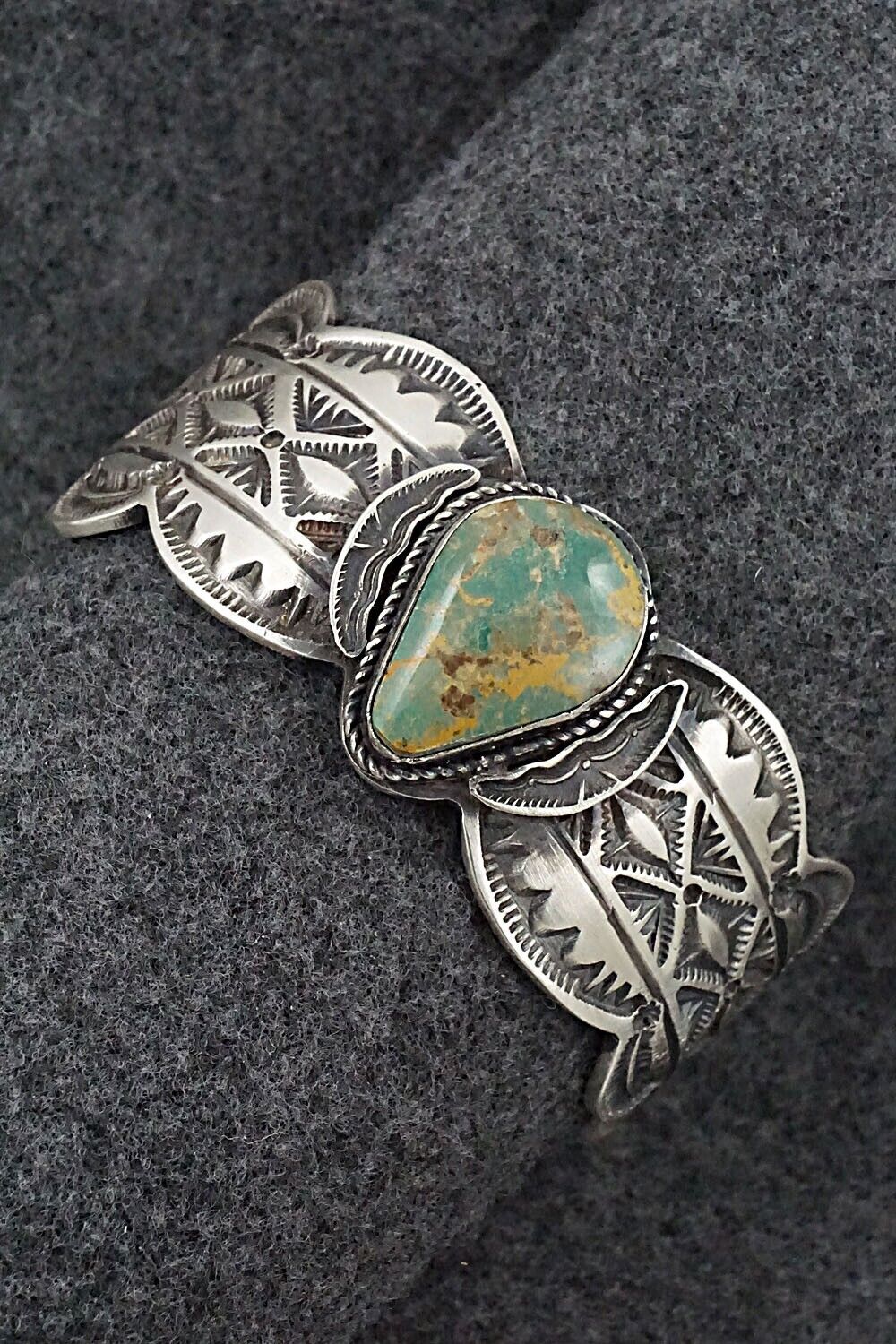 Turquoise & Sterling Silver Bracelet - Leonard Maloney