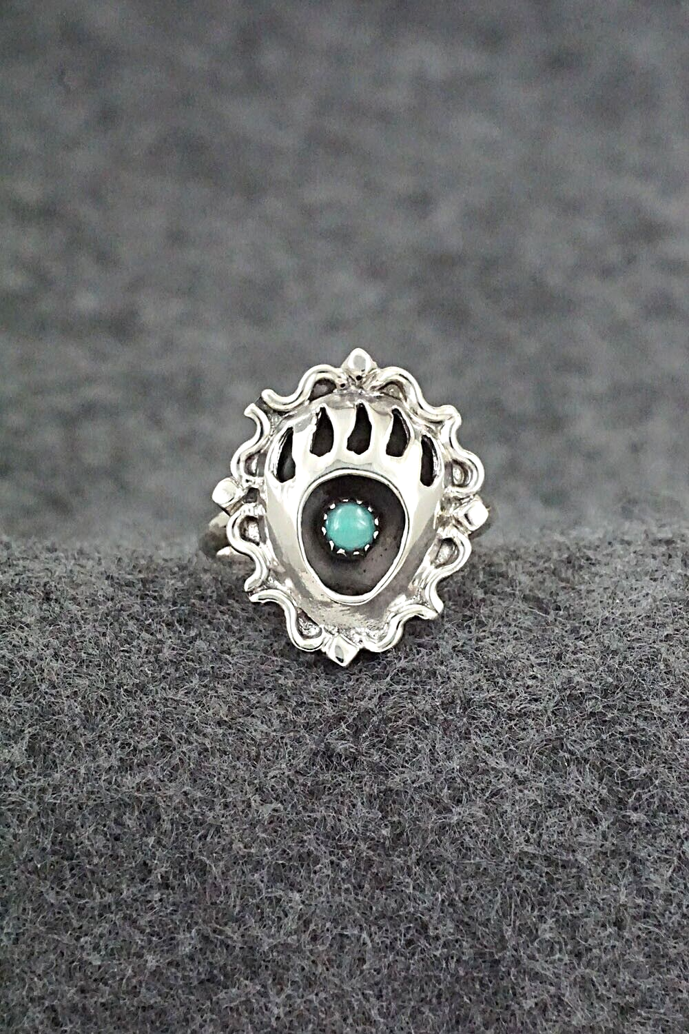 Turquoise & Sterling Silver Ring - Betty Hawthorne - Size 7.75