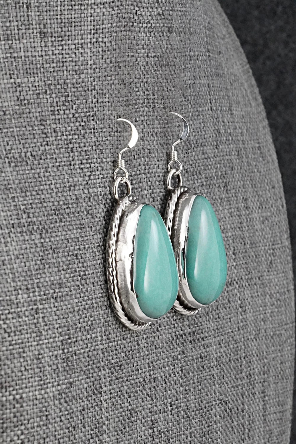 Turquoise & Sterling Silver Earrings - Danny Henio