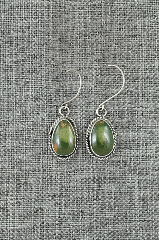 Turquoise & Sterling Silver Earrings - Rosemary Saunders