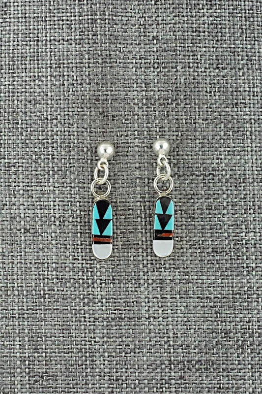 Multi-Stone & Sterling Silver Earrings - Francine Chapito