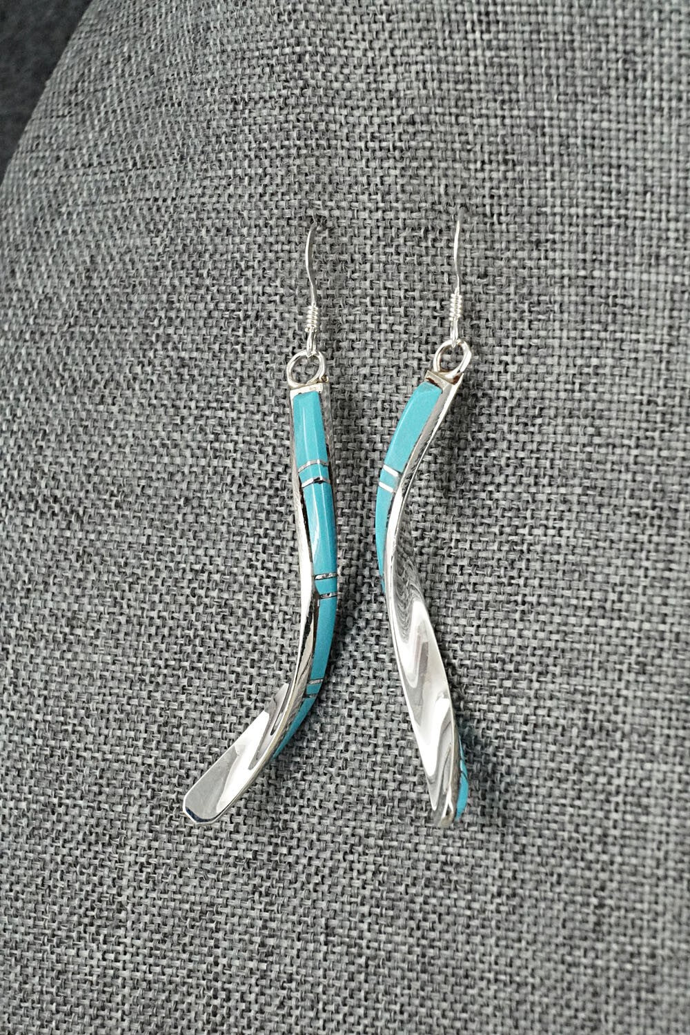 Turquoise & Sterling Silver Earrings - Terrance Panteah