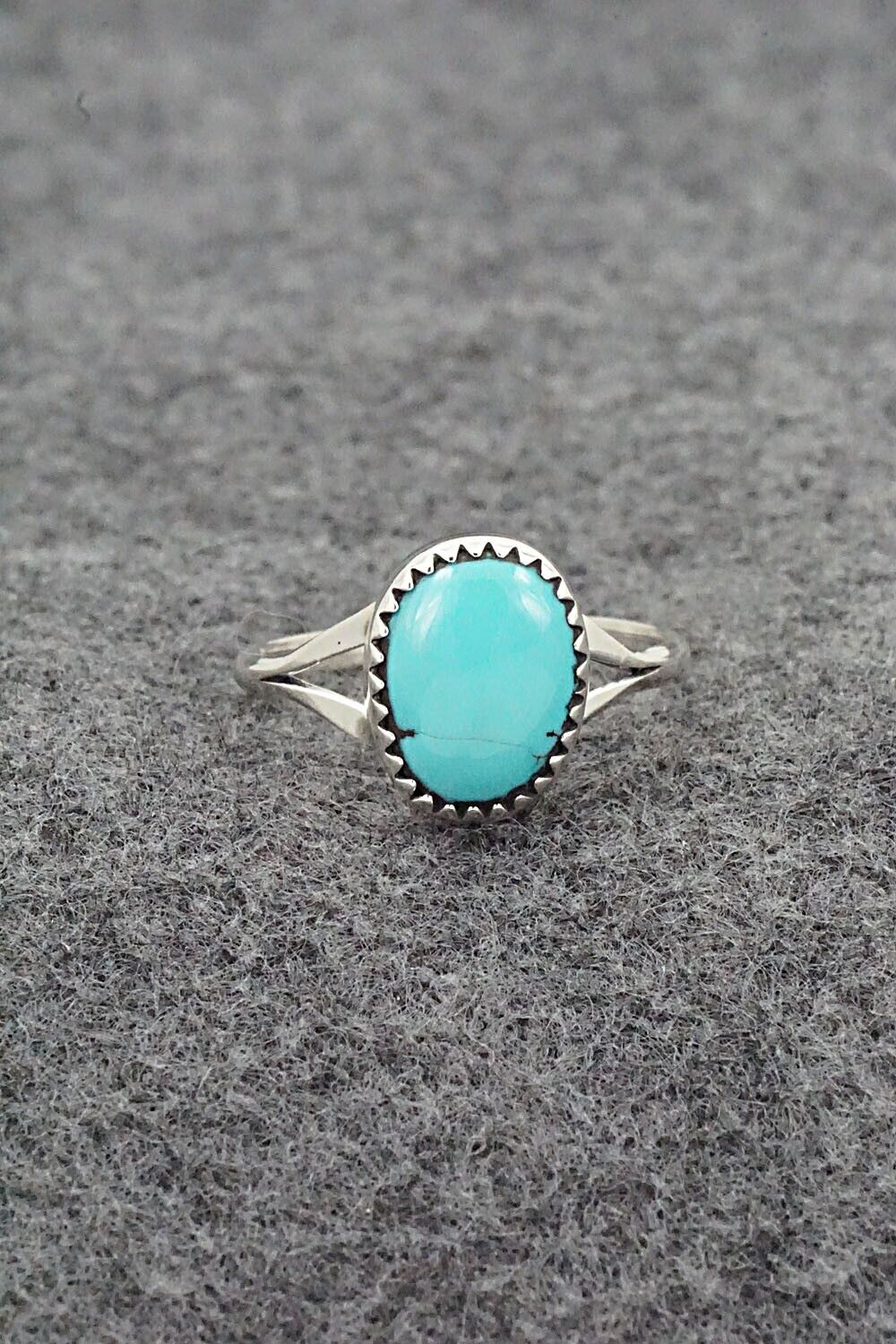 Turquoise & Sterling Silver Ring - Betty Hawthorne - Size 8.75