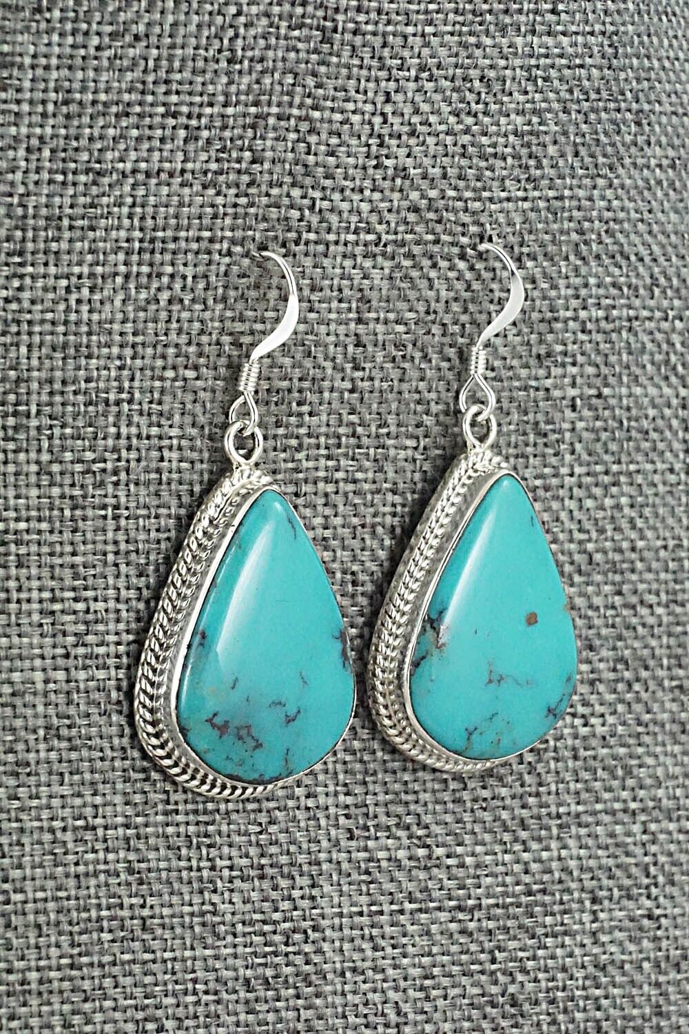 Turquoise & Sterling Silver Earrings - Sharon McCarthy