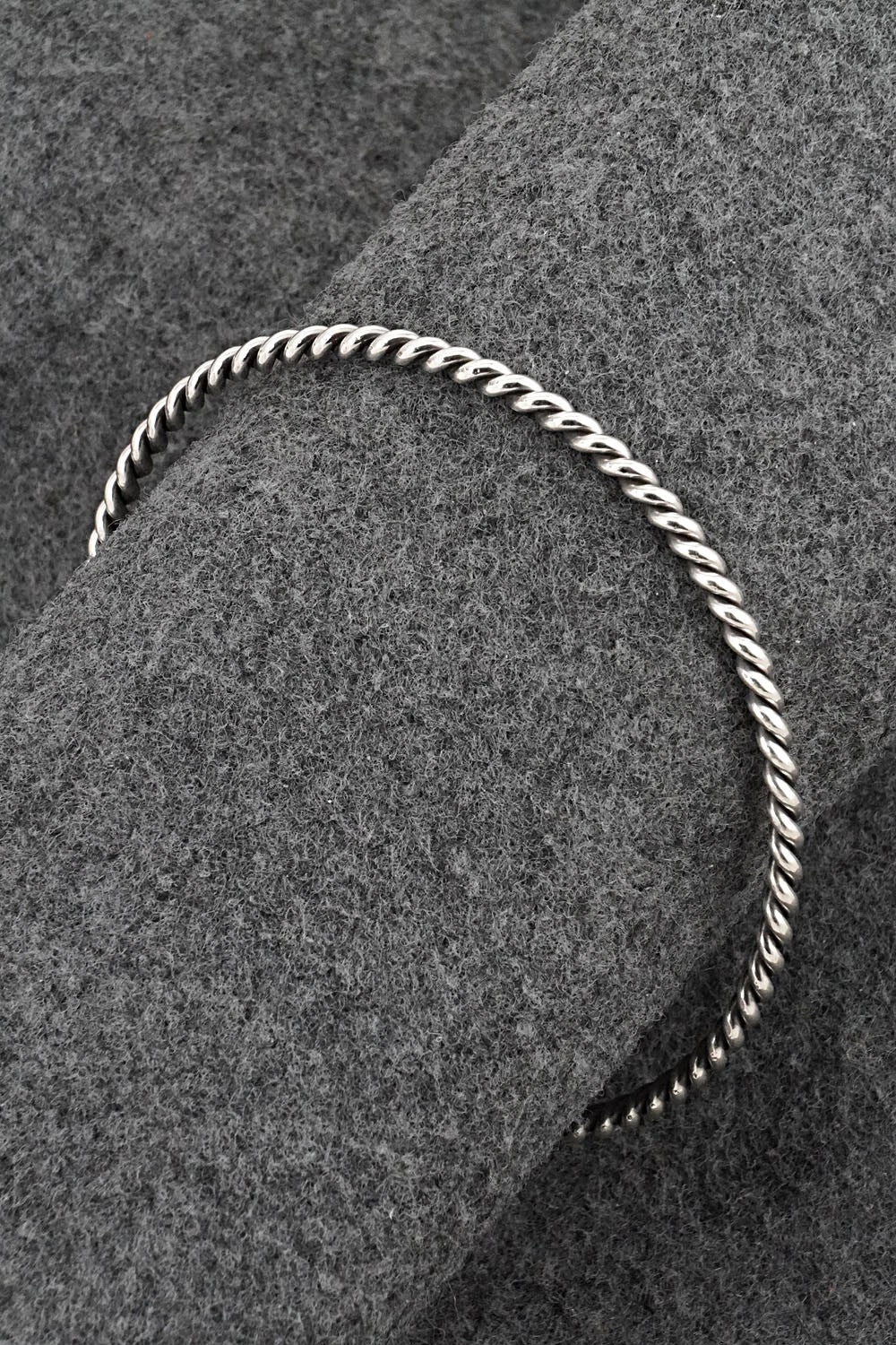 Sterling Silver Bangle Bracelet - Elaine Tahe