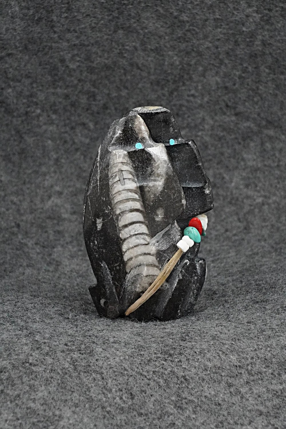 Wolf Zuni Fetish Carving - Todd Etsate