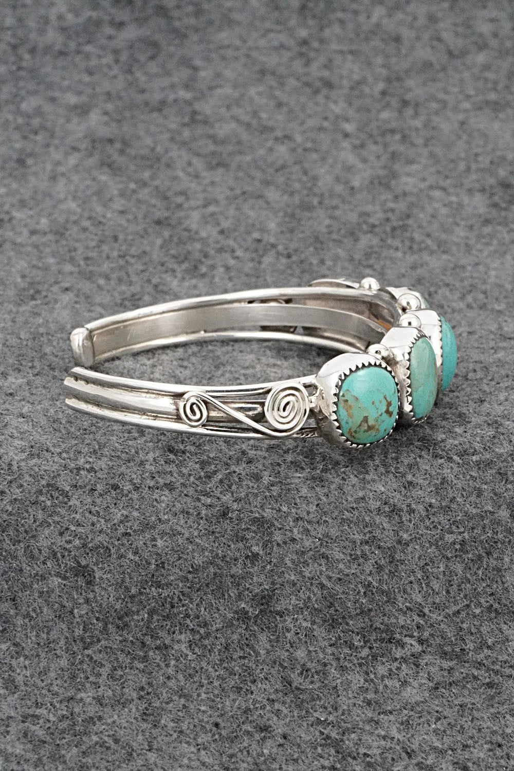 Turquoise & Sterling Silver Bracelet - Priscilla Reeder