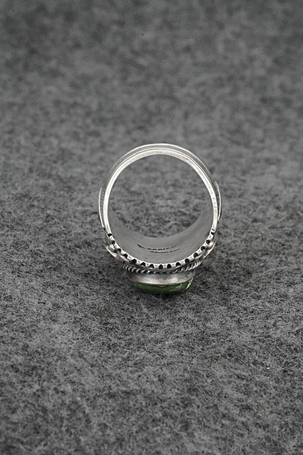 Turquoise & Sterling Silver Ring - Derrick Gordon - Size 7