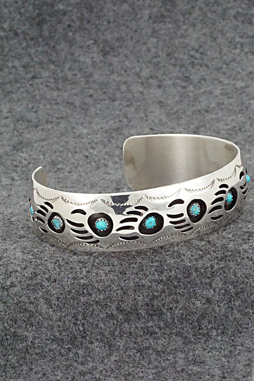 Turquoise & Sterling Silver Bracelet - Pearlene Spencer