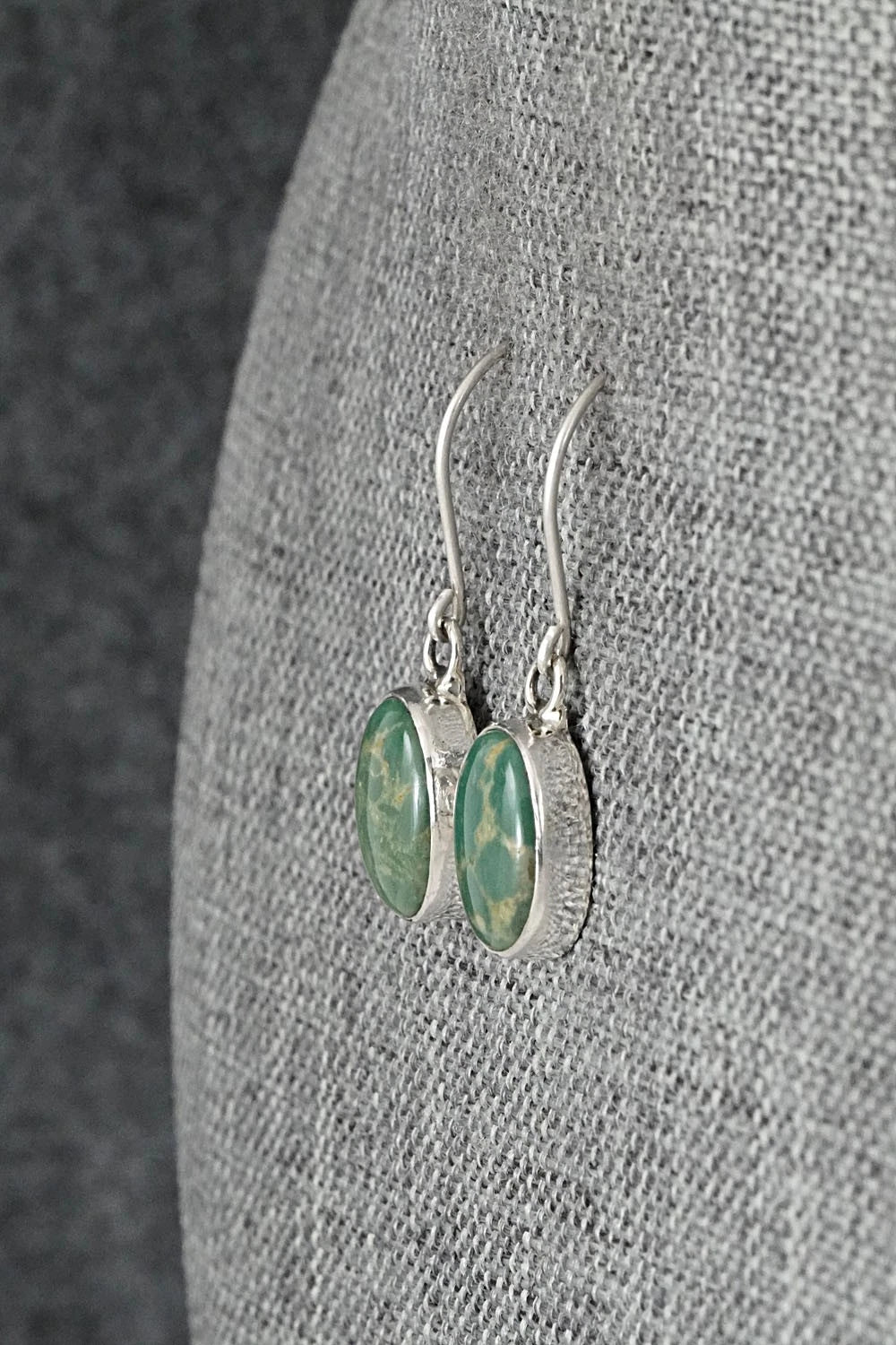 Turquoise & Sterling Silver Earrings - Rosemary Saunders