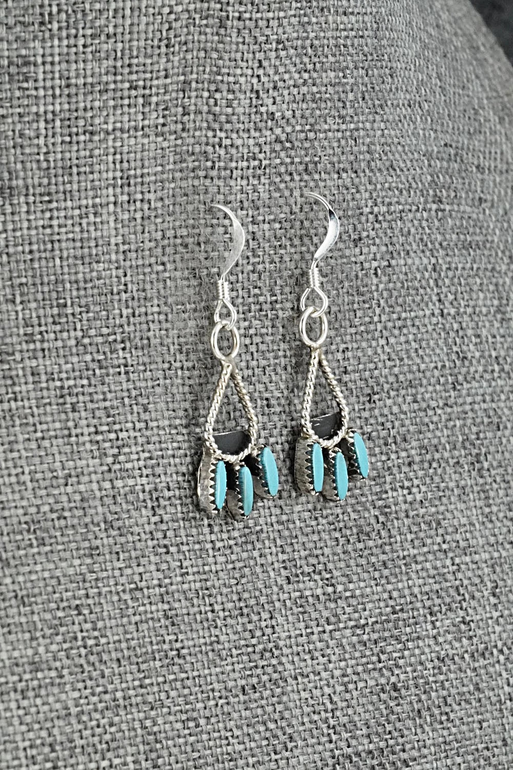 Turquoise & Sterling Silver Necklace Set - Evonne Hustito