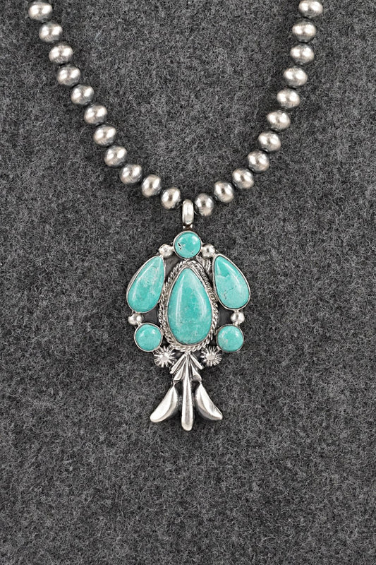 Turquoise & Sterling Silver Necklace - Bobby Platero