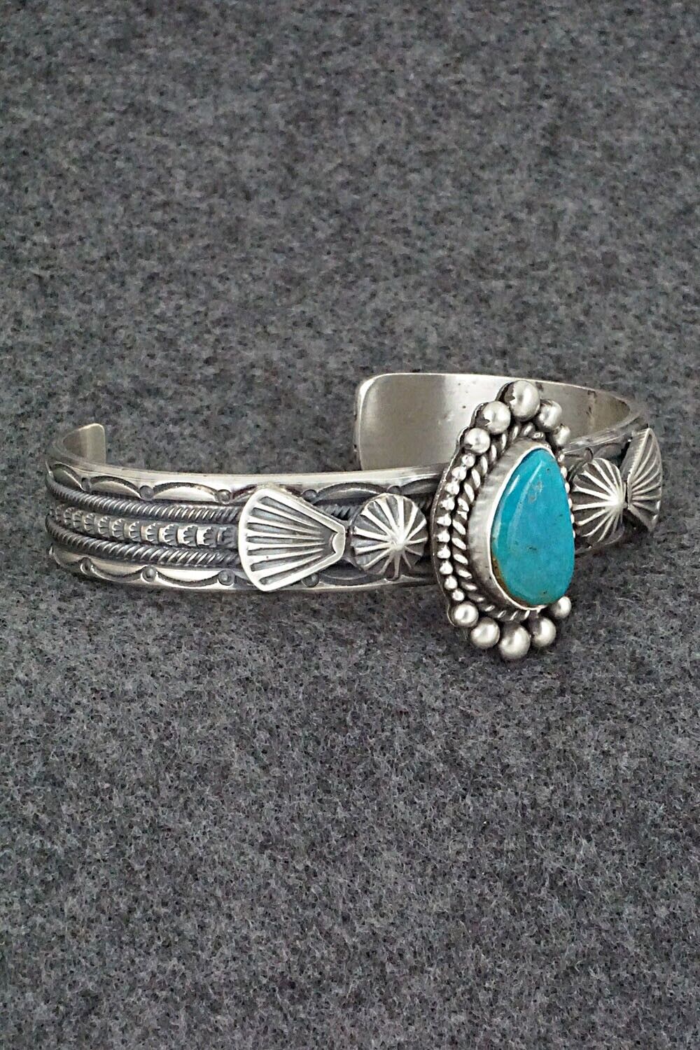 Turquoise & Sterling Silver Bracelet - Michael Calladitto