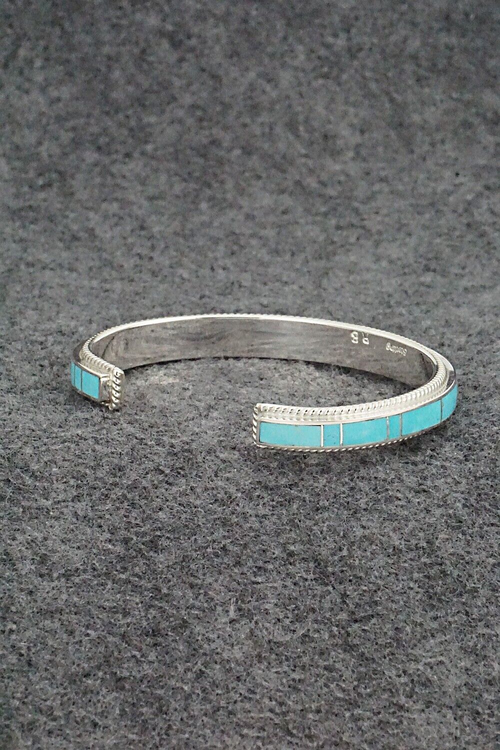 Turquoise & Sterling Silver Bracelet - Ricky Booqua