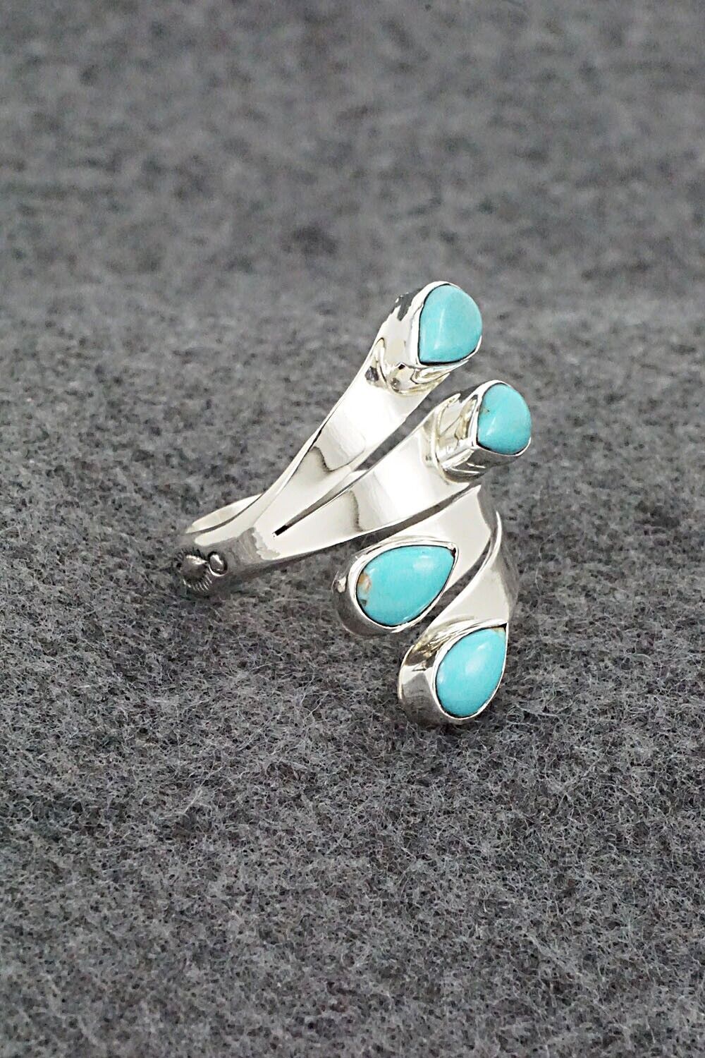Turquoise & Sterling Silver Ring - Thomas Yazzie - Size 9