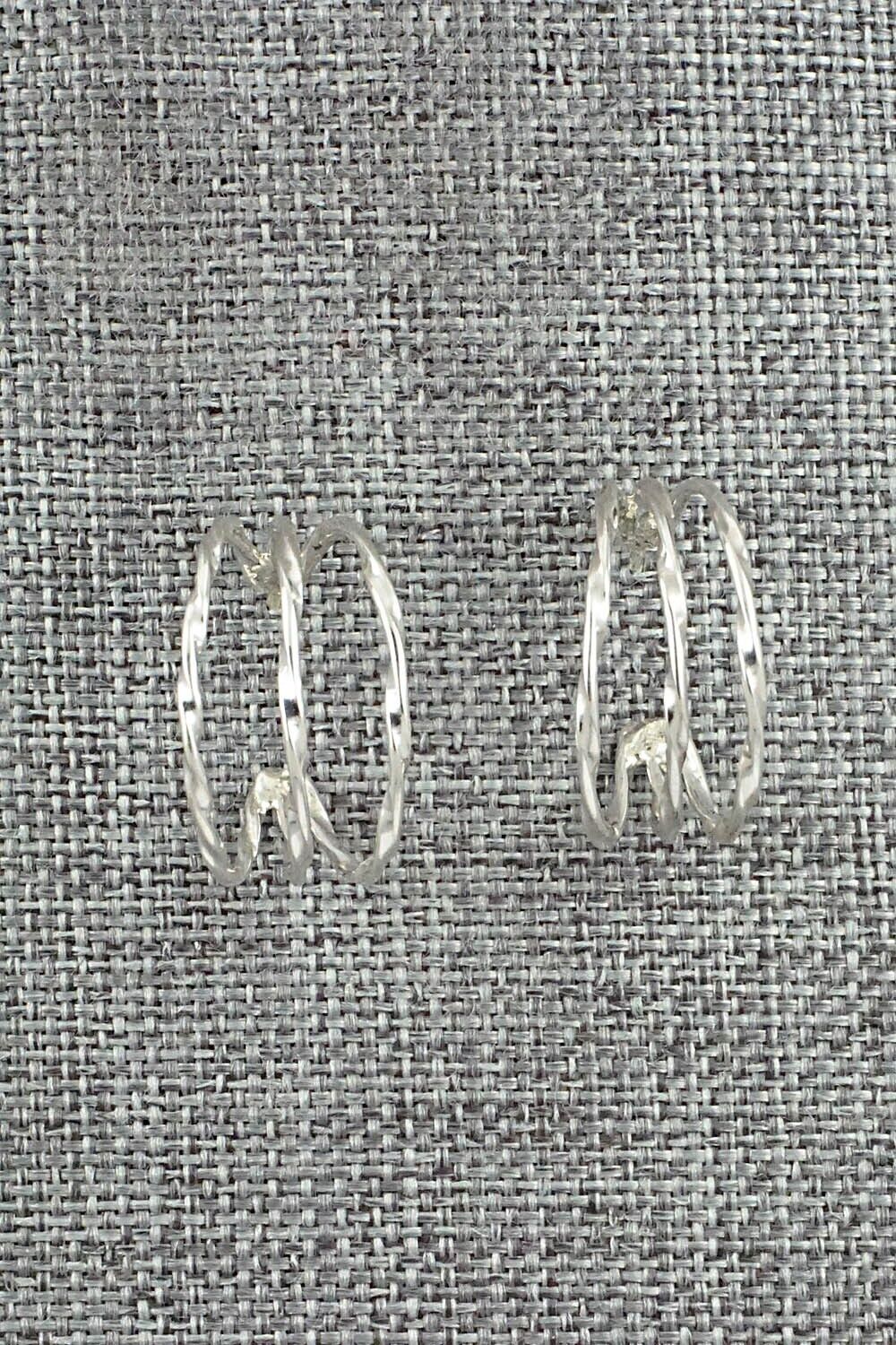 Sterling Silver Hoop Earrings - Elaine Tahe