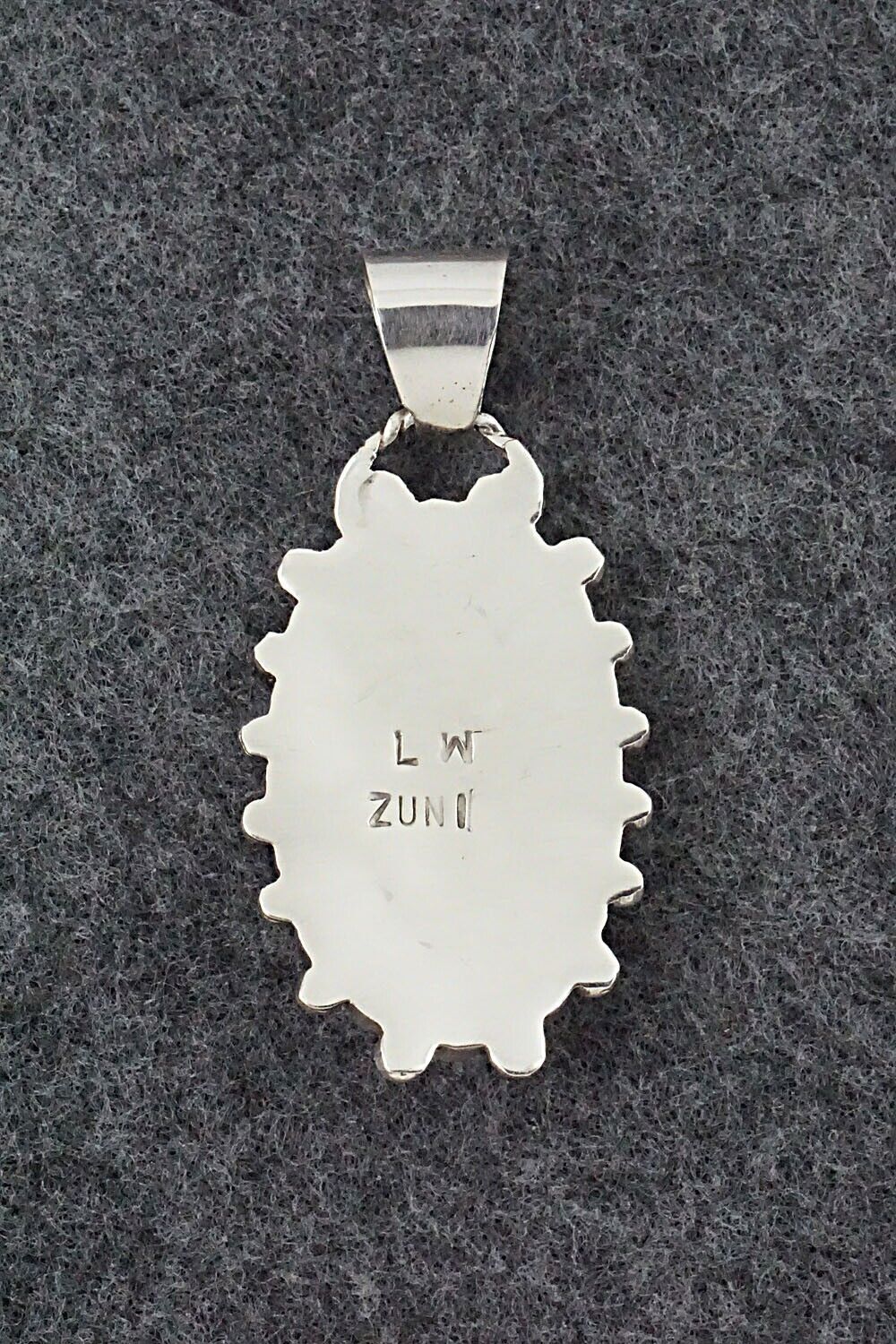 Coral & Sterling Silver Pendant - Lorraine Waatsa