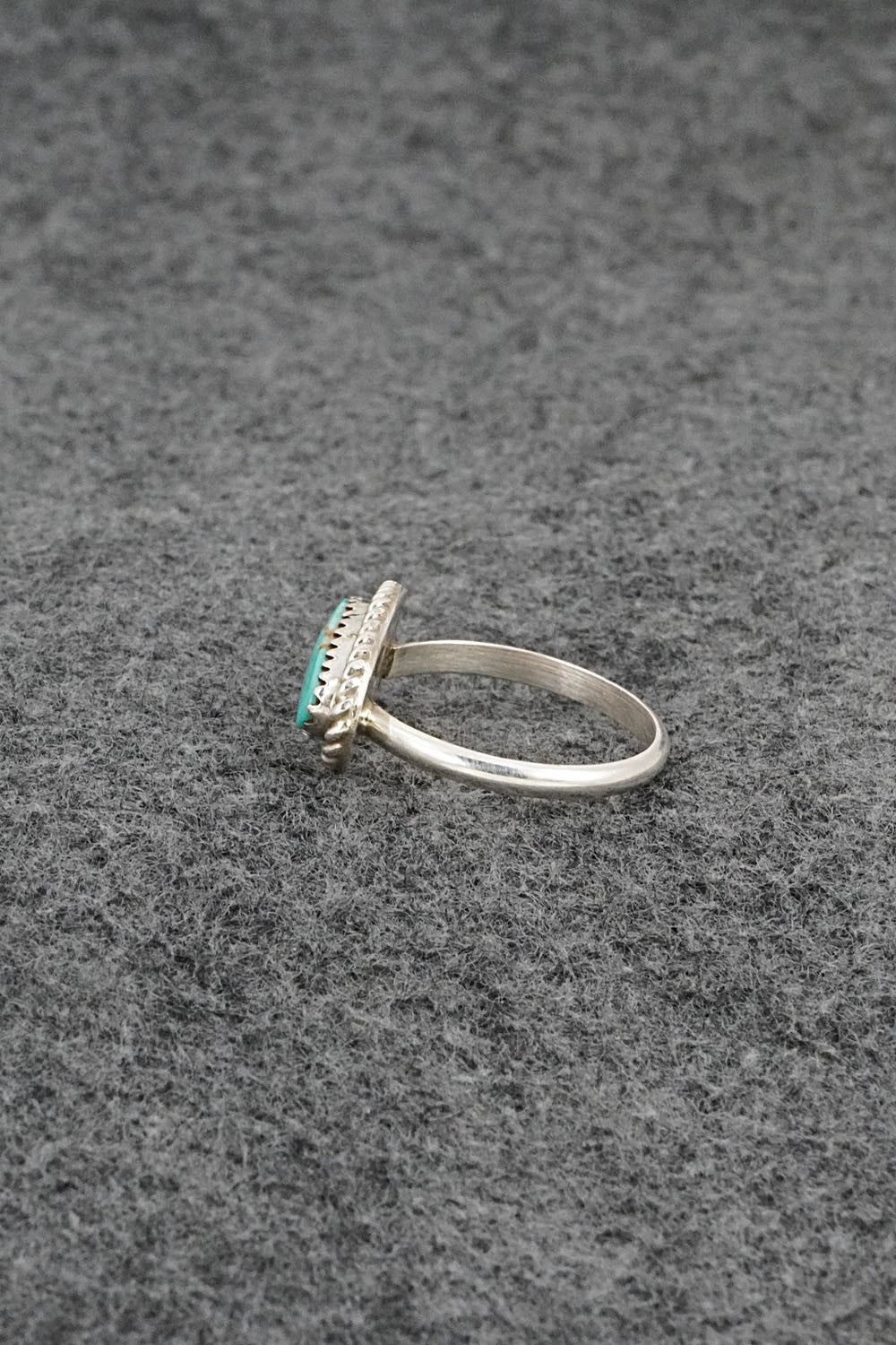 Turquoise & Sterling Silver Ring - Priscilla Reeder - Size 8