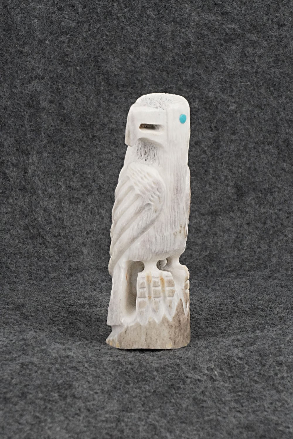 Eagle Zuni Fetish Carving - Garrick Weeka