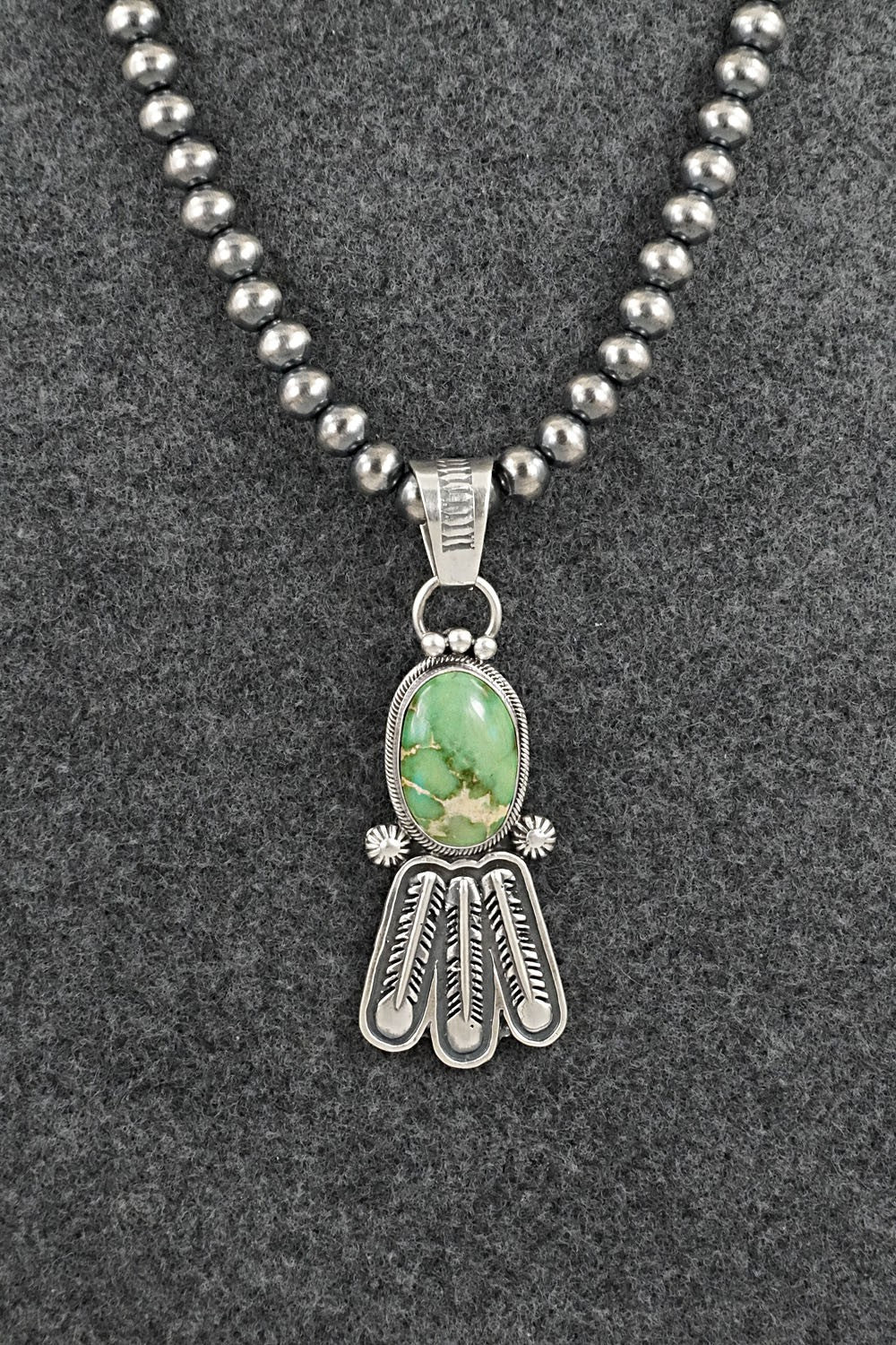 Turquoise & Sterling Silver Necklace - Verley Betone